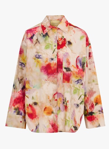 Printed shirt with classic collar MOMONI Multicolored